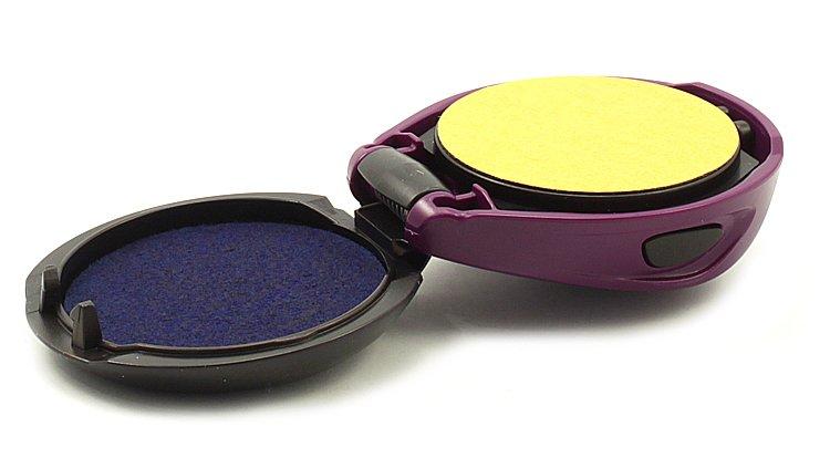 Полуавтоматическая оснастка Colop Stamp Mouse R40 для клише печати &#248;40 мм, корпус фиолетового цвета - фото 2 - id-p134299460