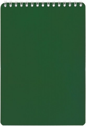 Блокнот на гребне «Апплика» 135*195 мм, 50 л., клетка, зеленый - фото 2 - id-p134299499