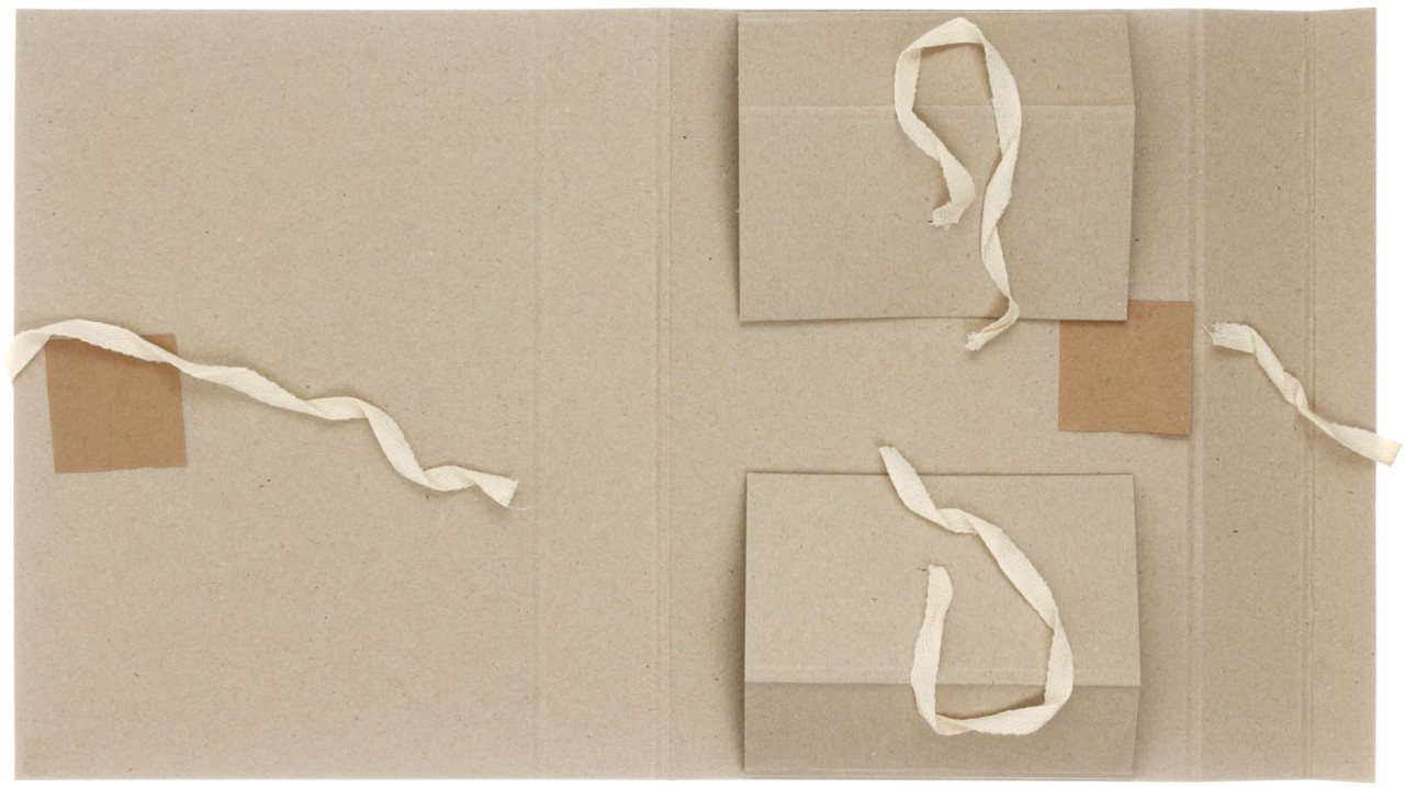 Папка картонная на завязках «Техком» (2 завязки) А4, 620 г/м2, ширина корешка 80 мм, серая - фото 1 - id-p134299520