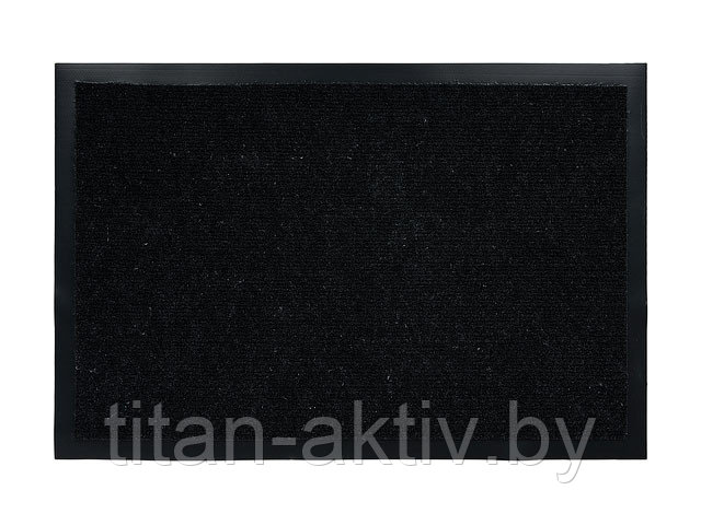Коврик придверный влаговпитывающий, ребристый, ""Trip"", 40х60 см, черный, VORTEX (ВОРТЕКС) - фото 1 - id-p134091092