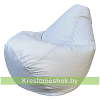 Кресло мешок Груша Полоска (серый)
