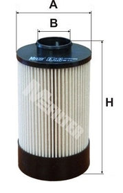 DE3126 MFILTER Топливный фильтр (широкая вставка) IVECO DAILY IV-V