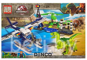69012 Конструктор PRCK «Побег на самолете из Парка», (Аналог LEGO Jurassic World) 359 деталей
