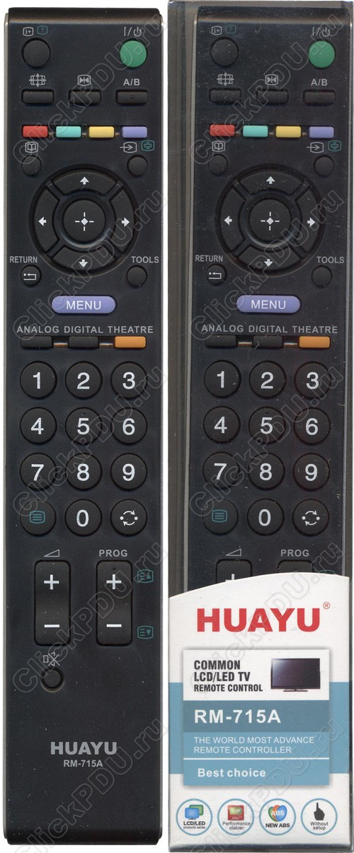 Пульт телевизионный Huayu для Sony RM-715A LCD TV