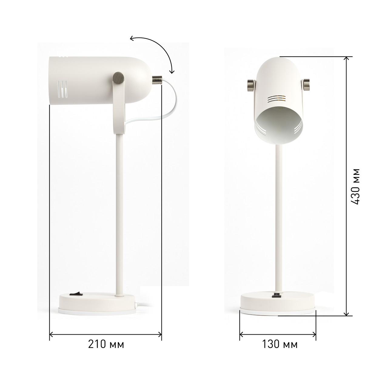 Настольный светильник ЭРА N-117-Е27-40W-W белый - фото 6 - id-p134309766