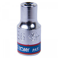 KING TONY Головка торцевая TORX Е-стандарт 1/4", E6, L = 24 мм KING TONY 237506M