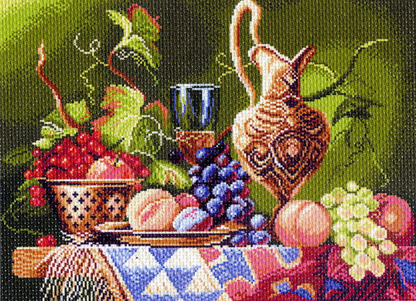 1137 Канва с нанесенным рисунком "Дары Востока", фото 2