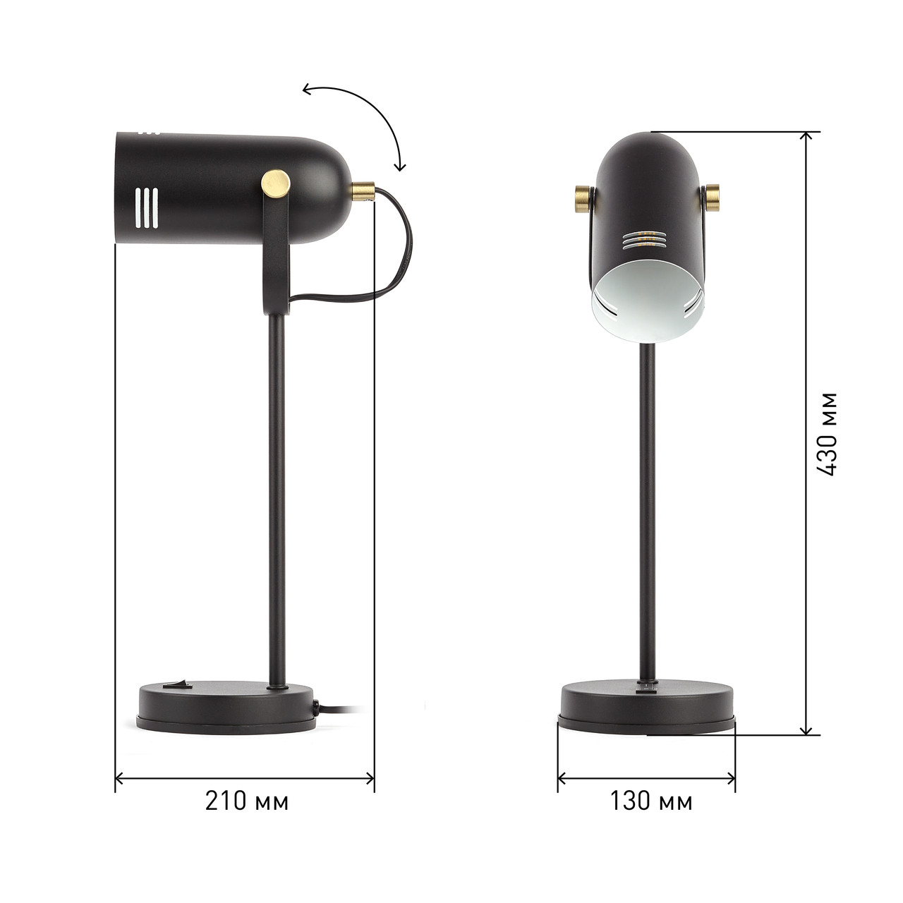 Настольный светильник ЭРА N-117-Е27-40W-BK черный - фото 6 - id-p134311375