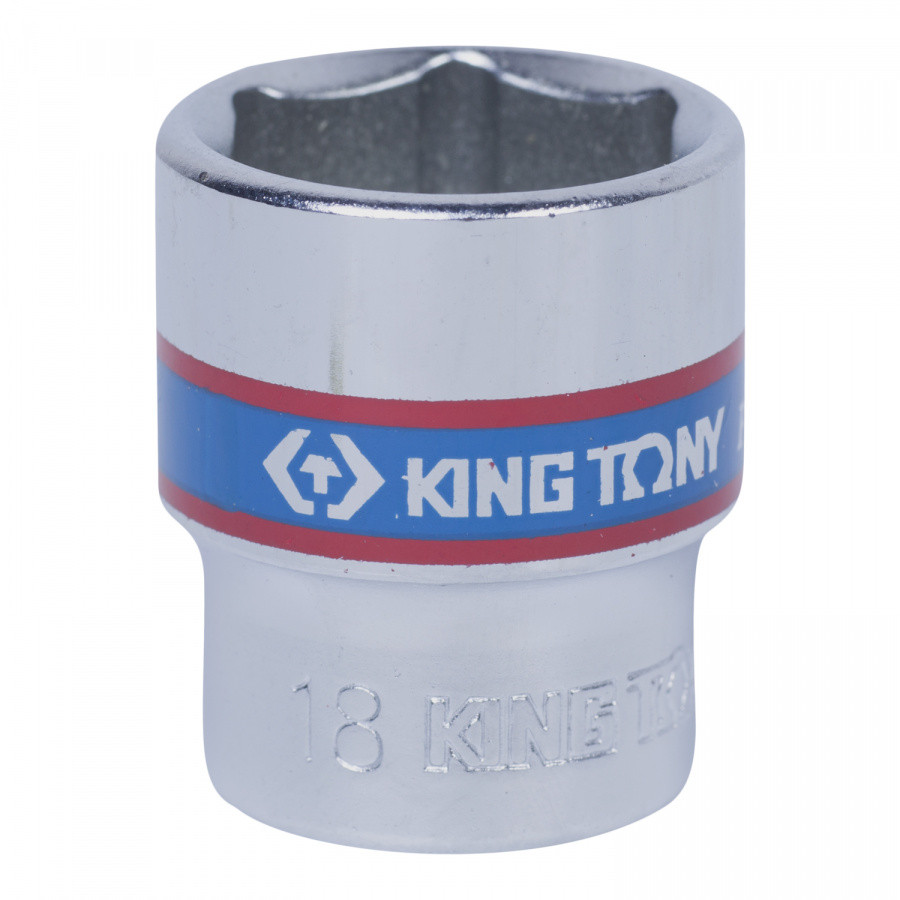 Головка торцевая стандартная шестигранная 3/8", 18 мм KING TONY 333518M - фото 1 - id-p134310596