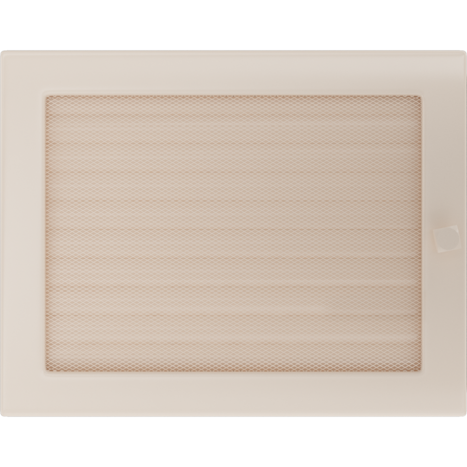Решетка Kratki прямоугольная кремовая с жалюзи - фото 2 - id-p134311367