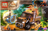 69016 Конструктор PRCK Jurassic World "Побег в гиросфере от карнотавра", 295 деталей, Аналог LEGO 75929