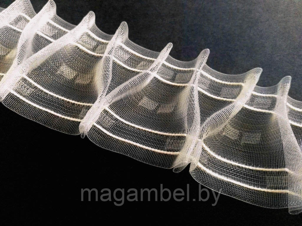 Лента для штор Y - образная 7,5 см. (сборка 1:2)