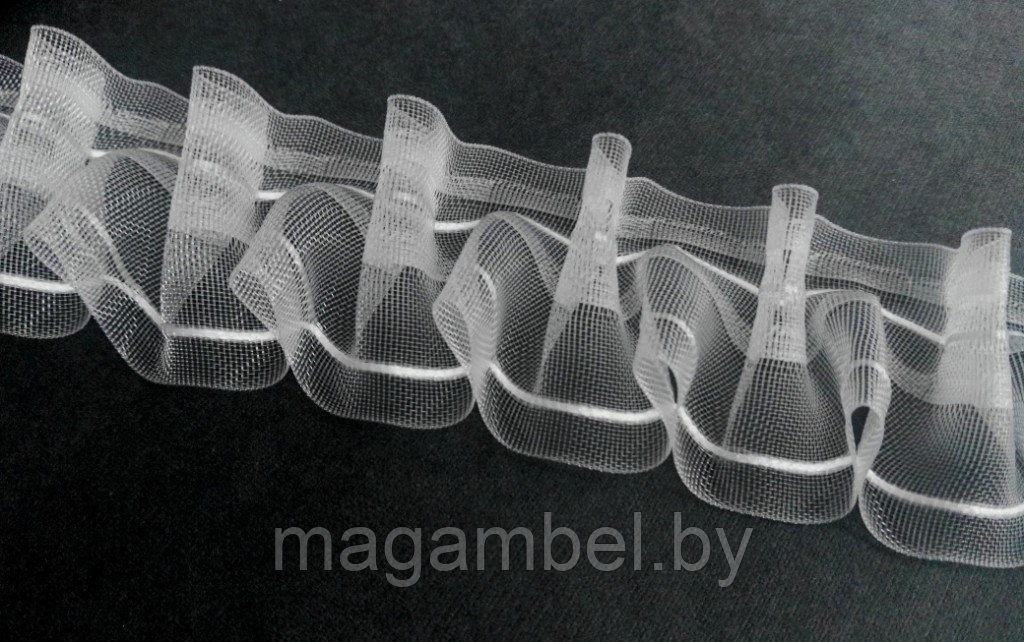 Узкая лента для штор  буфы 5 см. (сборка 1:2,5)