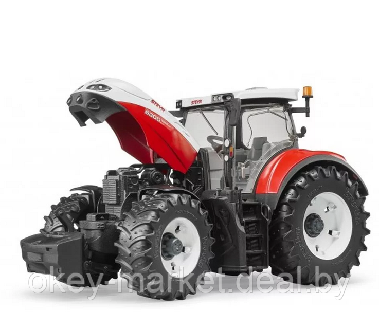 Игрушка Трактор Bruder Steyr CVT 6300 с погрузчиком Брудер 03181 - фото 6 - id-p134332287