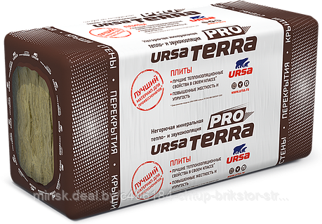 Плита теплоизоляционная из стекловолокна URSA TERRA 34-PN PRO 1250х610х50 21 кг/м3 24 шт, фото 2