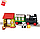 5210 Конструктор Qman Маша и Медведь "Железнодорожная станция", 60 деталей, Крупные детали, аналог Lego Duplo, фото 3