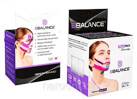 Кинезио тейп  BBTape Face Pack (Корея) 2,5 см × 1 м, Белый