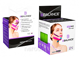 Кинезио тейп  BBTape Face Pack (Корея) 2,5 см × 1 м, Лайм