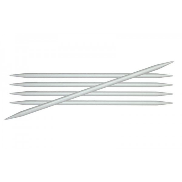 Knit Pro Спицы чулочные Basix Aluminium 3,5 мм/20 см, алюмин., 5шт - фото 1 - id-p134385293