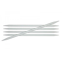 Knit Pro Спицы чулочные Basix Aluminium 4 мм/20 см, алюмин., 5шт