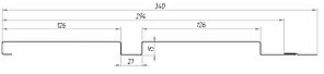 Квадро брус 0,5 Quarzit Cuprum Steel, фото 2