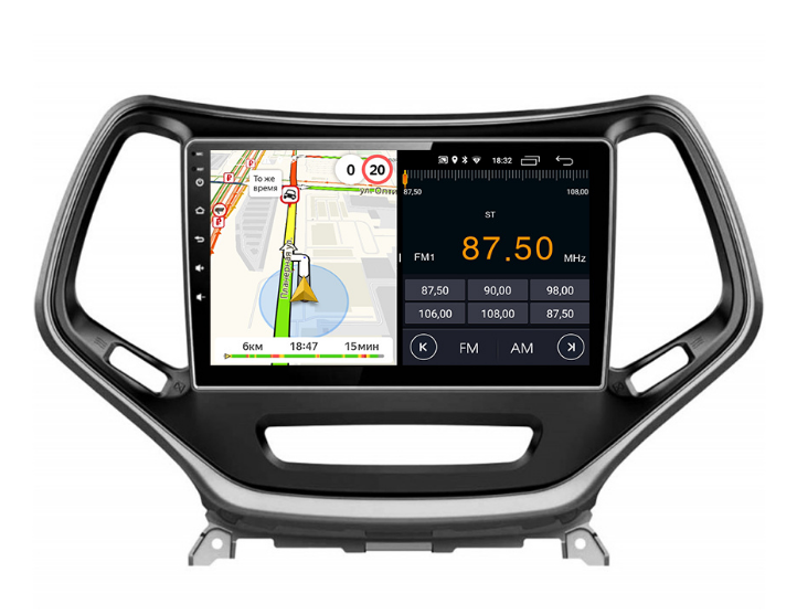 Штатная магнитола Parafar для Jeep Cherokee 2013 +на Android 13 (2/32Gb + 4G)