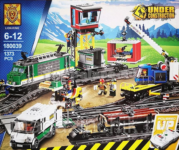 Грузовой поезд Lepin 02118, на управлении, аналог Лего Сити 60198 (ID ...