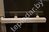 Стеклянная дверь для бани Везувий, стекло бронзовое 6 мм, фото 2