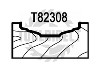 Нож твердосплавный профильный для фасадов (T82308) для 1473231212 Rotis (1 шт.)