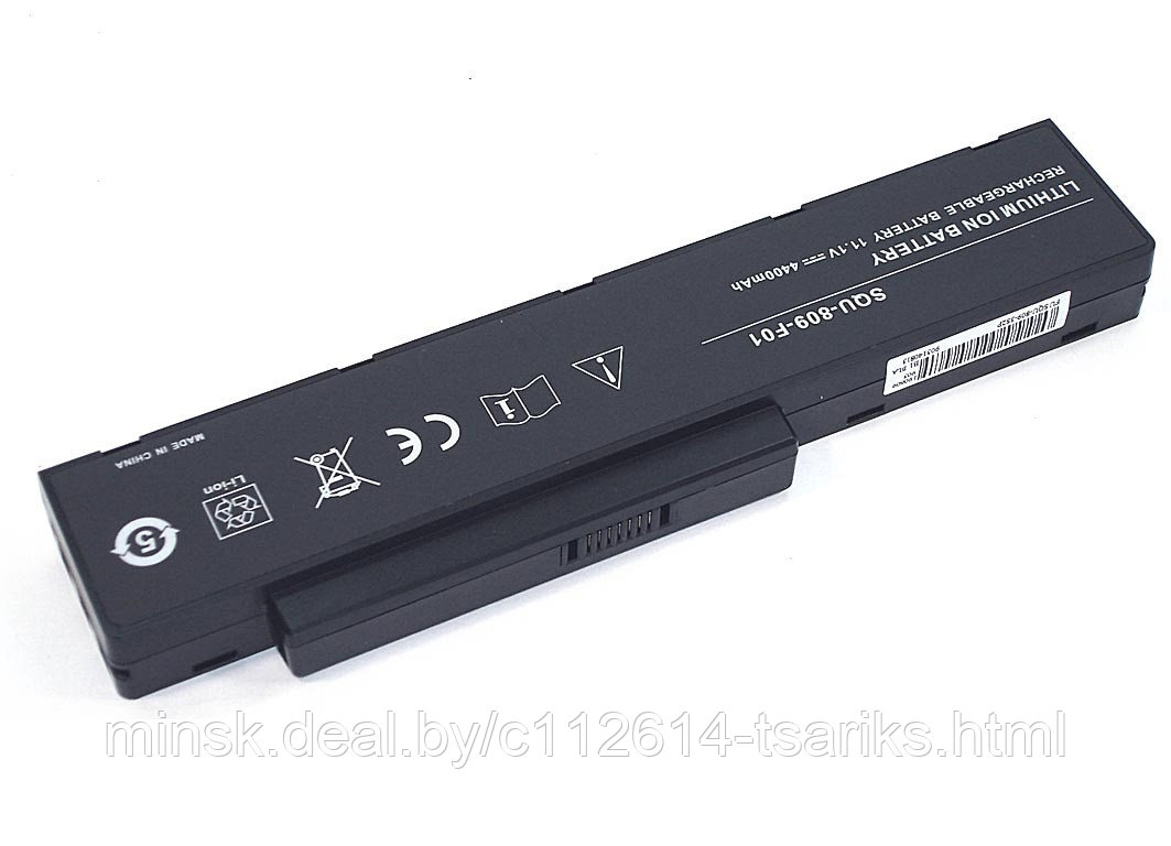 Аккумулятор для Fujitsu Amilo Li3710, Li3910, Pi3560, Pi3660 (SQU-809-F01), 4400mAh, 10.8V, OEM - фото 1 - id-p134463118