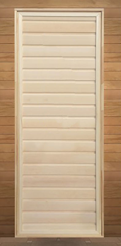 Деревянная дверь для бани (липа 1,9х0,7 м)