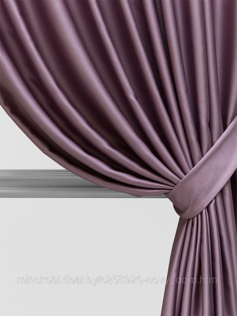 Ткань портьерная Arya Блэкаут двухсторонний   " MIRA LIFE  " пурпурный