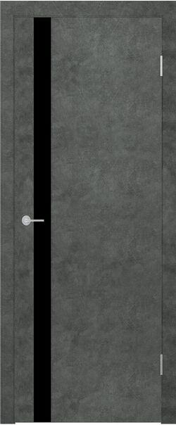 Двери межкомнатные экошпон STARK  ST 12 Lacobel черный лак