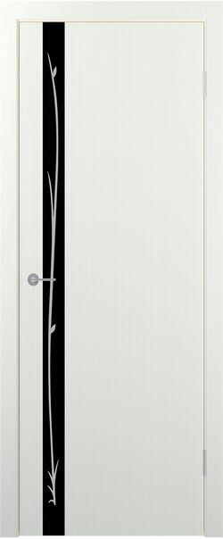 Двери межкомнатные экошпон STARK ST 12 Lacobel черный лак с рисунком - фото 5 - id-p134520836