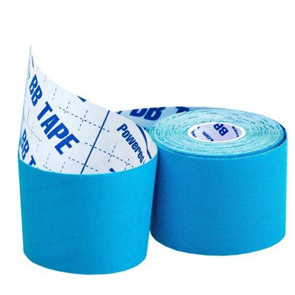 Кинезио тейп BBTape™ ICE 5 см × 1 м, Голубой