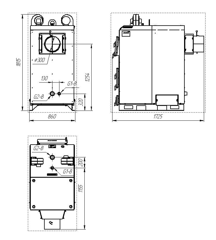 Твердотопливный котел Маяк КТР Eco Manual 75 кВт - фото 3 - id-p126908182