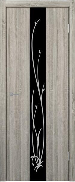 Двери межкомнатные экошпон STARK ST 13 Lacobel черный с рисунком - фото 4 - id-p134552290
