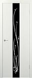 Двери межкомнатные экошпон STARK  ST 13 Lacobel черный с рисунком, фото 5