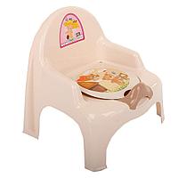 DUNYA Детский горшок-кресло НИШ 11101 Кремовый/Молочный