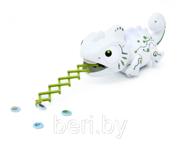777-618 Интерактивный робот "Хамелеон" - ловит насекомых, свет, звук, Chameleon - фото 2 - id-p134582928