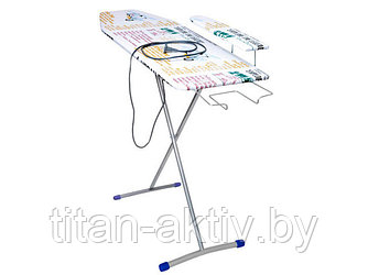 Доска гладильная Лина 4 (ДСП 1120 х 345), подрукавник, подставка п/утюг, удлинит, NIKA (цвета в ассо