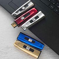 USB зажигалка выдвижная глянцевая