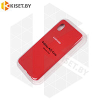 Soft-touch бампер KST Silicone Cover для Samsung Galaxy A01 / M01 Core красный с закрытым низом