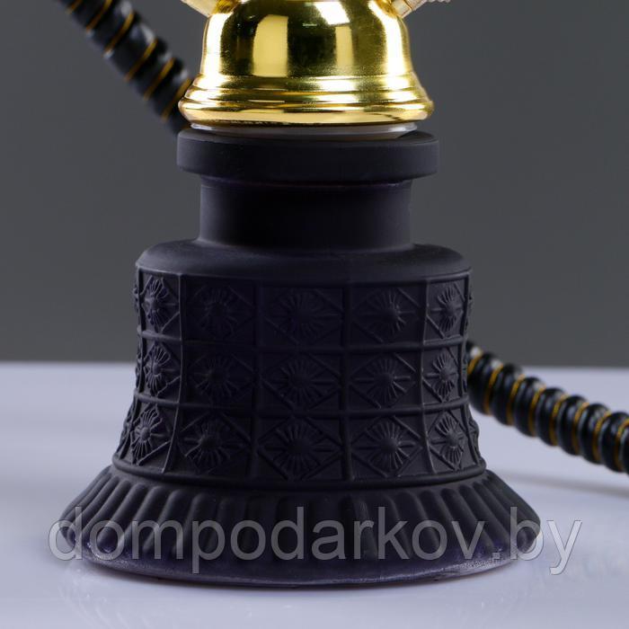 Кальян "Агра", 29 см, 1 трубка, черный с золотом - фото 2 - id-p134614034