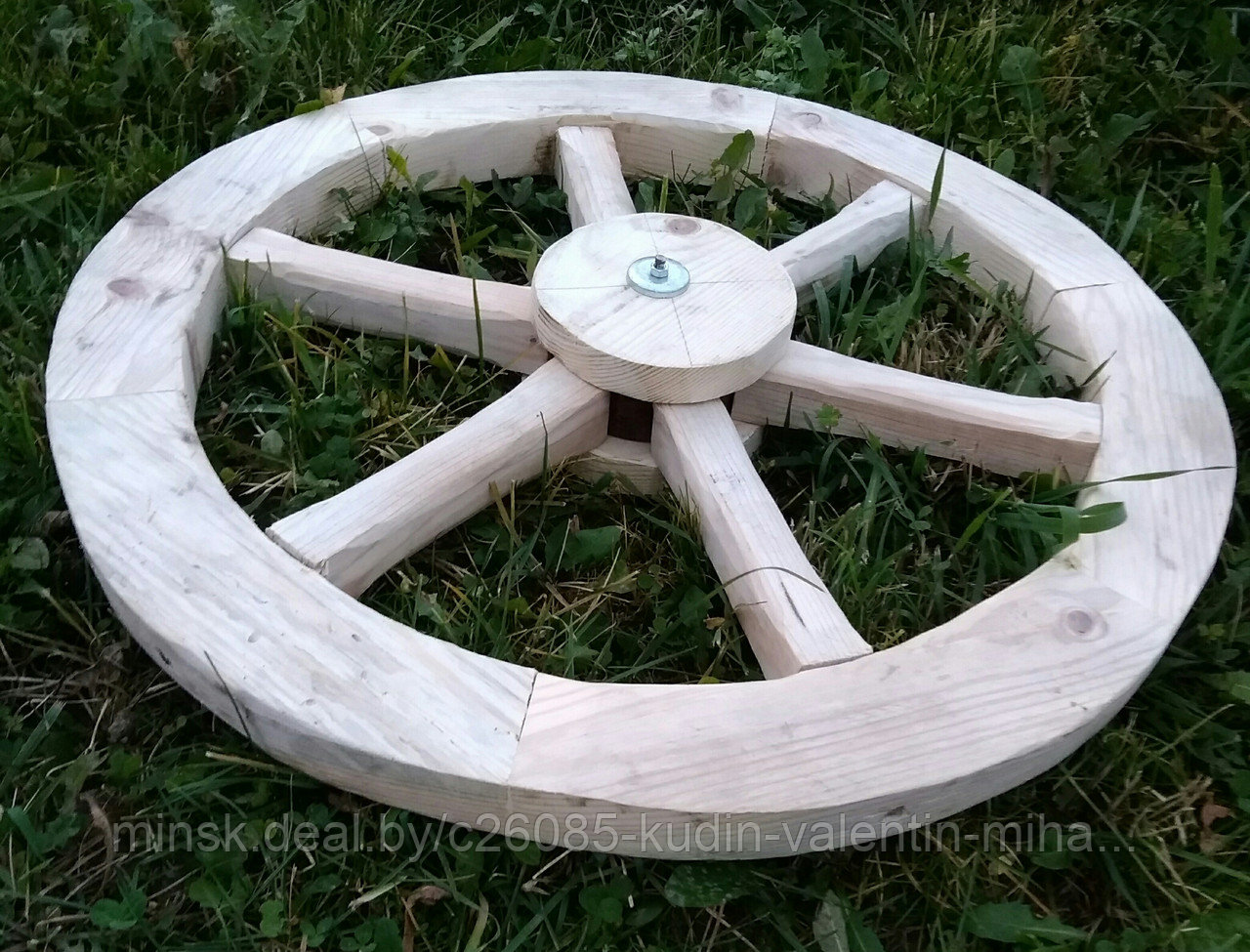 Колесо деревянное для телеги декоративное арт.15005 - фото 9 - id-p131759842