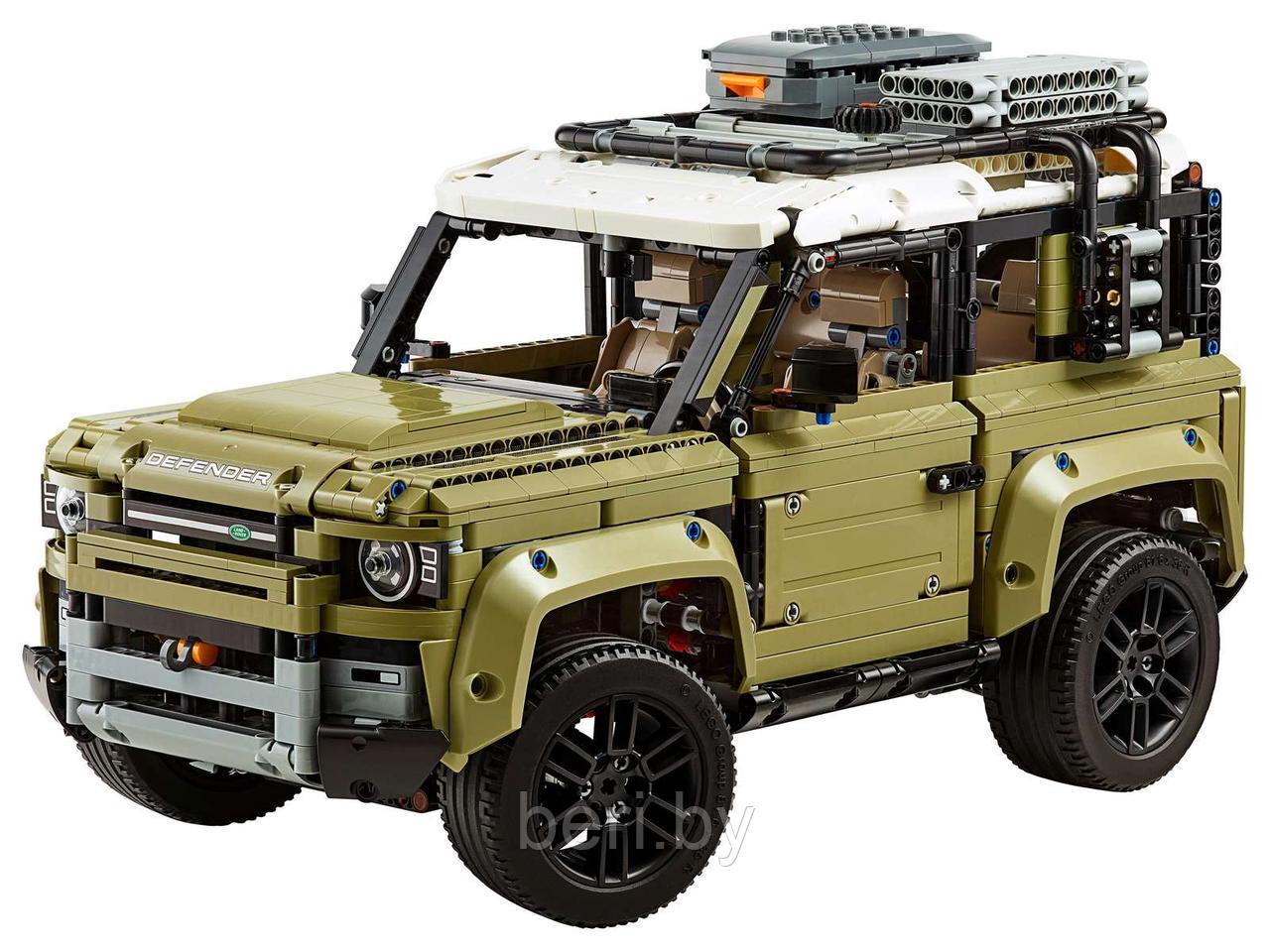 3389 Конструктор Tech Brick, «Внедорожник Land Rover Defender», (Аналог LEGO Technic 42110), 2931 деталь - фото 3 - id-p134605942