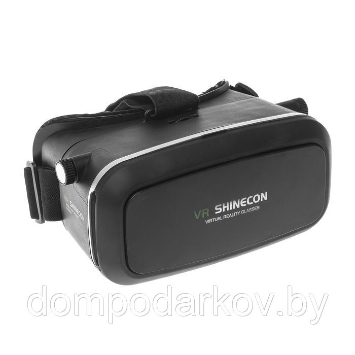 3D Очки виртуальной реальности LuazON, телефоны до 6.5" (75х160мм), чёрные - фото 1 - id-p134622263