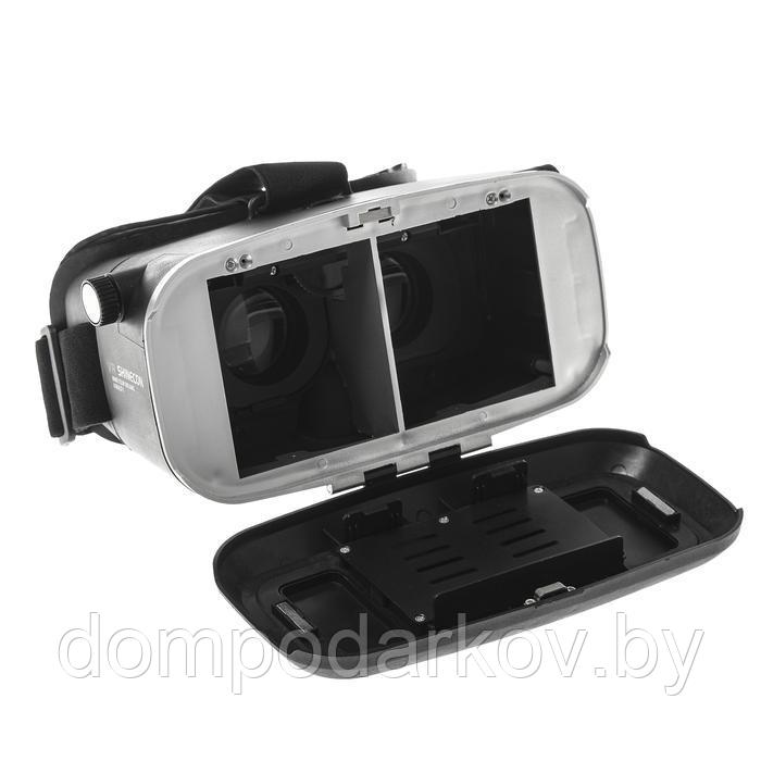 3D Очки виртуальной реальности LuazON, телефоны до 6.5" (75х160мм), чёрные - фото 2 - id-p134622263