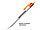Ручка шариковая, пластик, белый/оранжевый, Barron, фото 3