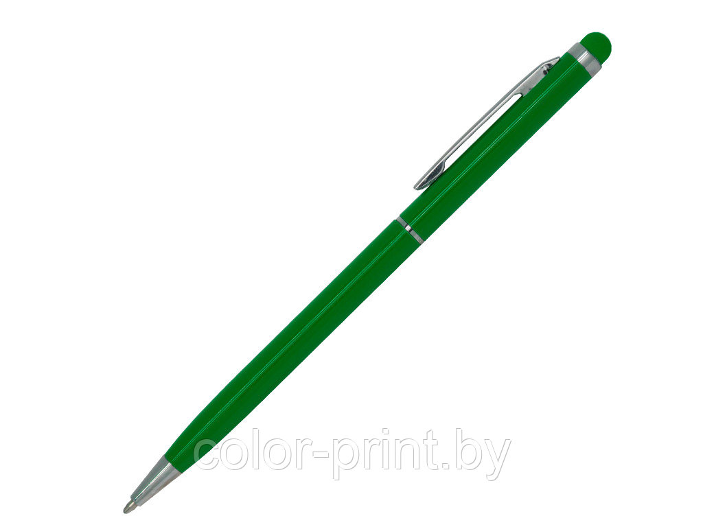 Ручка шариковая, СЛИМ СМАРТ, металл, зеленый/серебро
